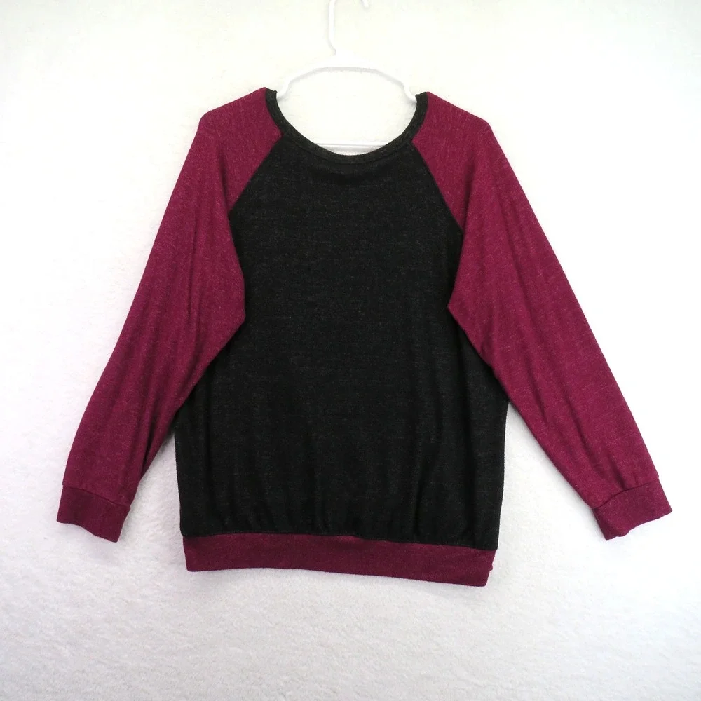 Buffalo David Bitton Sweater Mens‎ Large Raglan Pullover Long Sleeve Crewneck